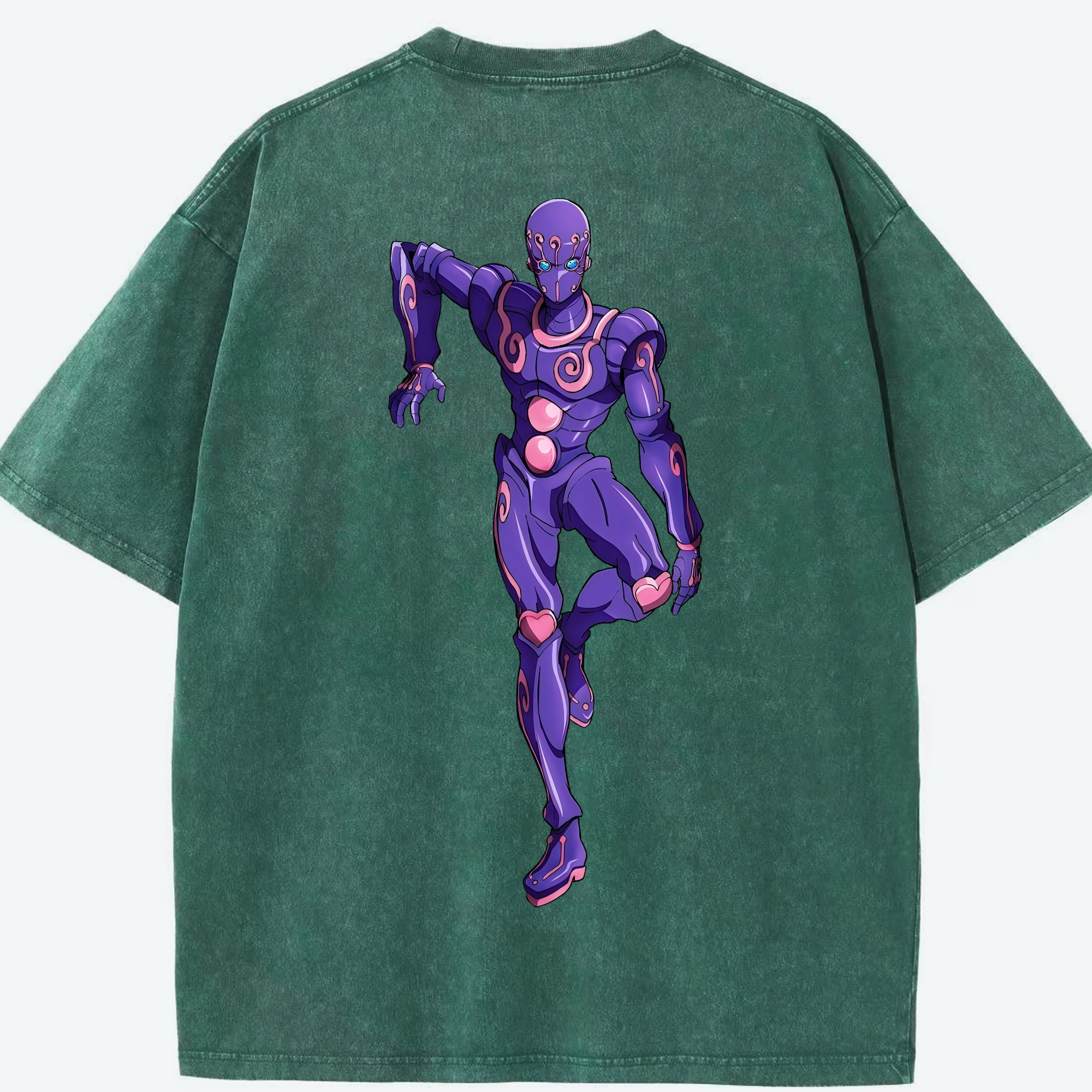 （画像用） ジョジョの奇妙な冒険 JoJo's Bizarre Adventure 綿100% ヴィンテージ風 半袖Tシャツ（背面プリント）